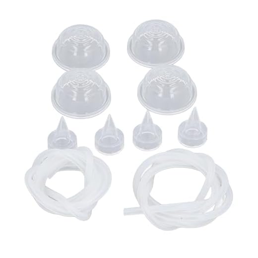 Conjunto de Protetor de Peito de Silicone Com 4 Peças de Bico de Pato, 4 Peças de Protetor de Peito e 2 Peças de Tubo de Silicone, Evita Refluxo, Inserções de Flange de Silicone