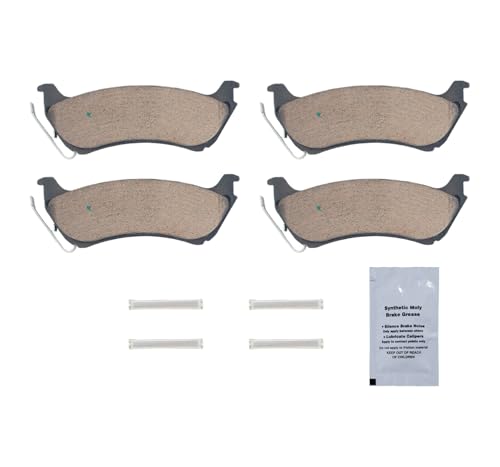 Image of HUSCH D875 Rear Ceramic Brake Pads Kit Fit For Mercedes-Benz ML320 1998-2003, For ML350 2003-2005, For ML430 1999