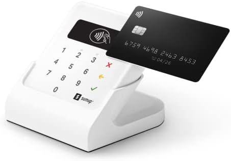 SumUp Air Bundle: Air Card Reader & Charging Station - contactless payments with Credit & Debit Card, Apple & Google Pay - NFC RFID Money Card Reader - Practical Credit Card Reader