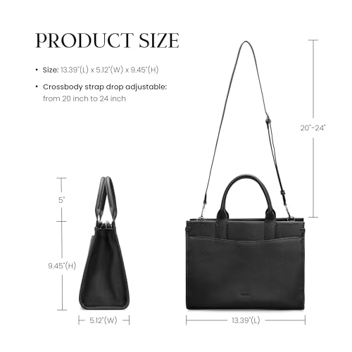 Image of befen Genuine Leather Handbag for Women Small Soft Satchel Tote Bags Crossbody Shoulder Purses with Zipper