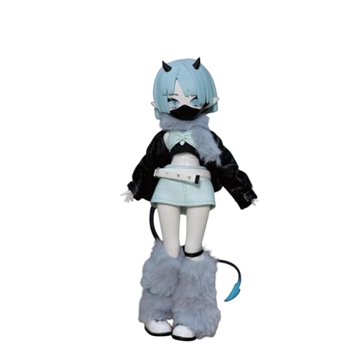 Bahomu ドール悪魔角シリーズ BJD可動関節人形 1/8スケール 19cm 可愛い悪魔少女 着せ替え可能 コレクションドール【公式正規品】 (貪欲)