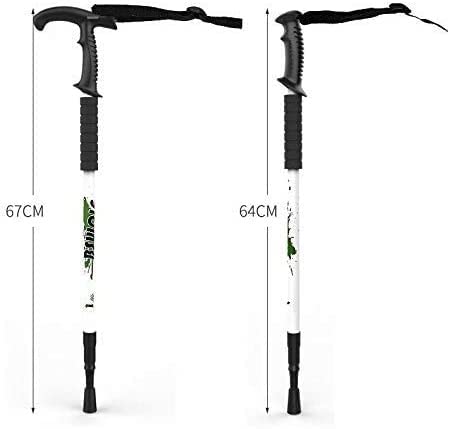 ESHINEDE Kijki trekkingowe do nordic walking, lekkie regulowane składane kijki trekkingowe unisex, kijki turystyczne/kijki trekkingowe do uprawiania turystyki pieszej, trekkingu, biwakowania, podróż