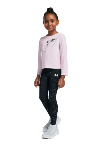 Image of Under Armour Girls' 2-piece Long Sleeve Tee and Leggings Set, Soft & Comfortable