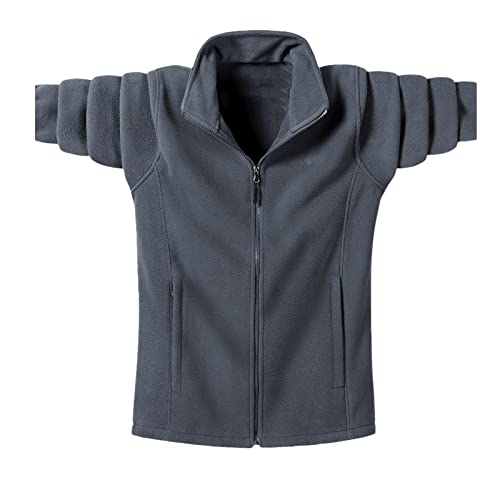 Veste en polaire pour homme gris XXXXL SaoBiiu