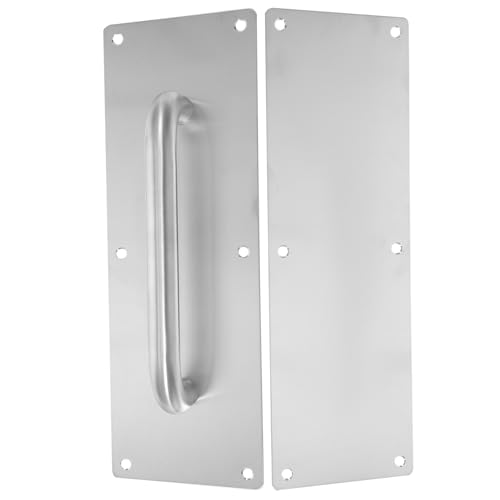 Beaupretty 防火ドア用ステンレス鋼プルプッシュドアハンドル 耐錆性滑らかエッジ 商業施設 店舗 ホテル対応アクセスドア用取り付け簡単ドア