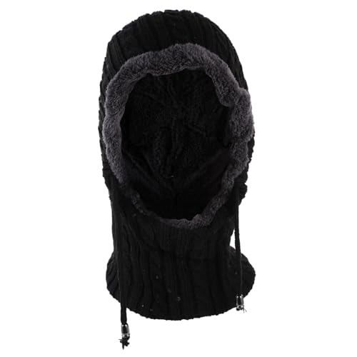 Cagoule de cyclisme et ski pour femme et homme bonnet écharpe tricotée extensible pour extérieur