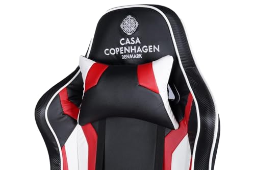 Casa Copenhagen , Designed in Denmark,High-Back Italian Leather Gaming Ergonomic Chair with Footrest, Luxurious Memory Foam Seating & Multi... - Image 7