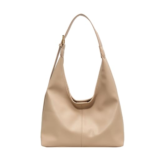Sac à bandoulière mode PU pour filles et femmes sacoche unie casual à large anse