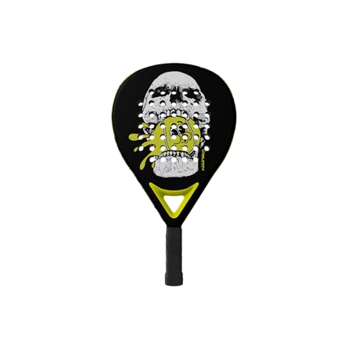 Raquette Diamant Skull Delight Jaune sport de raquette tamis rigide