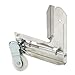 Stamped Aluminum Corner Insert with 1" Nylon Ball Bearing Center Groove Sliding Screen Door Roller for Jim Walters Doors - Package
