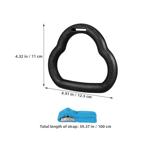 Set de anillas para gimnasia con correas ajustables 1m azul miniatura 7
