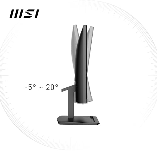 MSI PRO MP223 E2 21.45-Inch Full HD Office Monitor - 1920 x 1080 Resolution, 100Hz, Eye-Friendly Screen, Tilt-Adjustable - HDMI 1.4b, DisplayPort 1.2a - Image 6