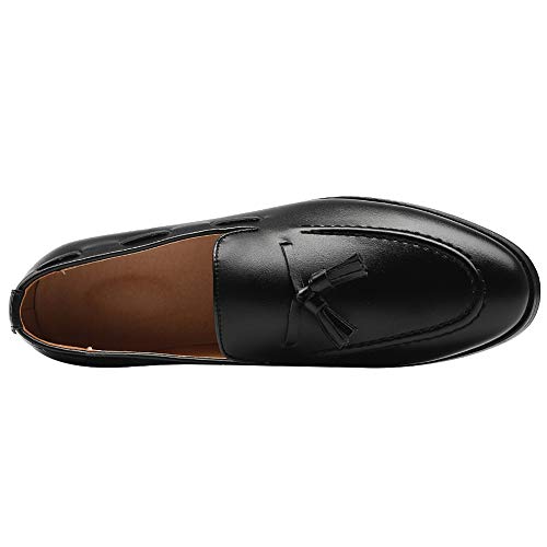 ANUFER Men's Classic British Style Tassel Loafers Lightweight Moccasin Slippers3