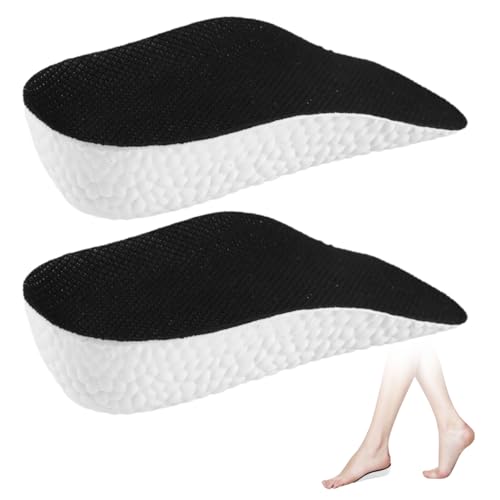 2 Piezas Plantillas Altura Hombre y Mujer, 3.5cm Invisible Alzas para Zapatos Hombre, Plantillas Hombre Altura, Almohadillas Altas Ortopédicas para Zapatillas de Deporte, Zapatos de Cuero, Botas