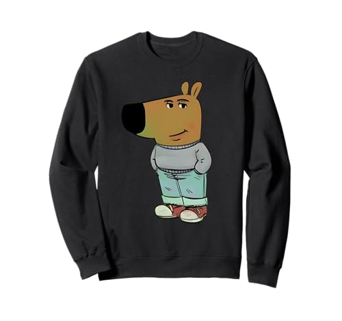 Funny Gen Alpha Chill Guy Meme Dog Cool Declaración de Internet Sudadera