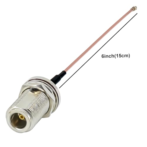 Cable coaxial U.FL a N hembra 6 pulgadas x5 miniatura 4
