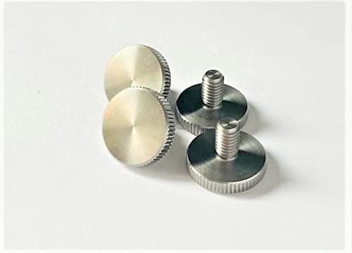 PrecisionGeek Stainless Steel Knurled Thumb Screws M6 x 10mm, 20mm Diameter Grip Head - Image 3