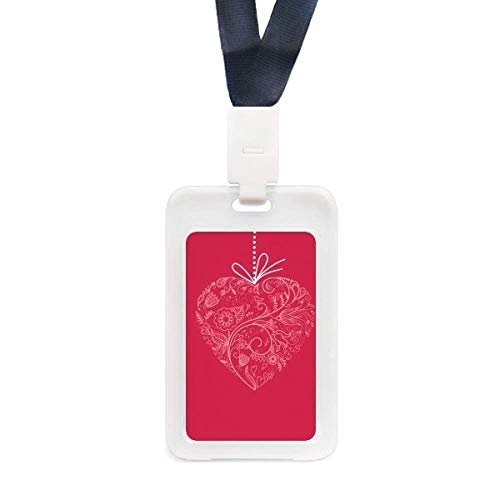 Porte-carte cœur fleurs de vigne transparent, l'amour au quotidien