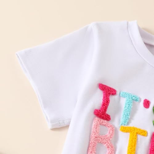 Image of Toddler Baby Girl First Birthday Outfit In My One Year Old Era Sweatshirt Tops Little Princess 1st Birthday Clothes