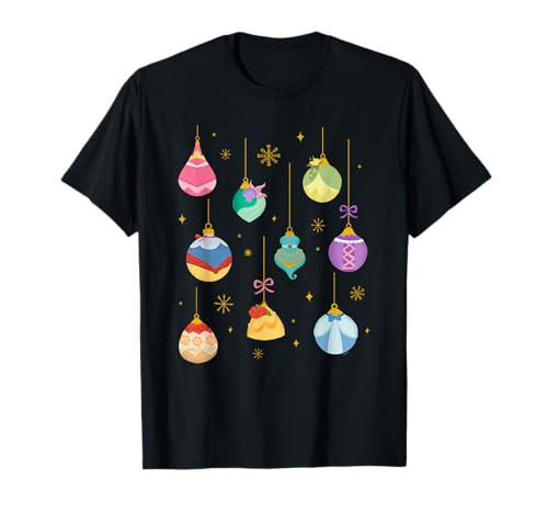 Disney Princess Holiday Festive Christmas Ornaments T-Shirt
