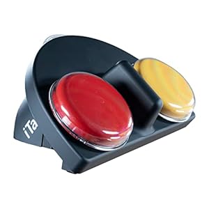 AbleNet iTalk2 – Portable AAC Speech-Generating Device for Nonverbal Communication with Two Message Buttons – Dual-Message AAC Communication Device – Product Number: 10000045