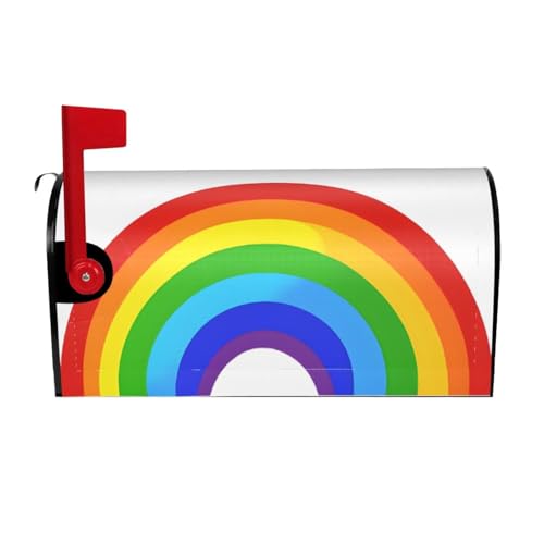 Rainbow Printed Print Mailbox Cover Durable Oxford Cloth for American Standard & Large Size Mailboxes