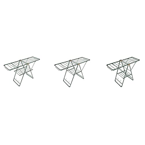 Portant à vêtements avec mât de sol pliable pour optimiser les petits espaces