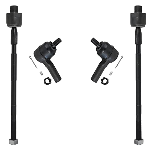 Image of Detroit Axle - 10pc Front End Kit for 1996-2004 Nissan Pathfinder INFINITI QX4, 2 Lower Control Arms 2 Sway Bars 4 Tie Rods 2 Lower Ball Joints 1997 1998 1999 2000 2001 2002 2003 Replacement