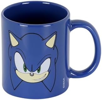 Sega-Sonic Face-Mug, Blue, 13 x 9.5 cm image 5