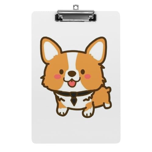 かわいい 犬柄 A4 クリップボード バインダークリップ クリップファイル ファイルボード スケッチボード カルテ記入用 下敷き 書類整理 メモ帳 保管 オフィス用品 用箋ばさみ 用箋挟み 多機能 シンプル 便利
