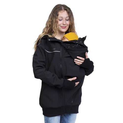 Viva la Mama 3in1 Softshell Tragejacke und Umstandsjacke JACKY...
