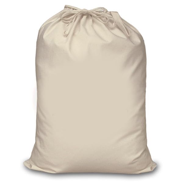 Mayatra's Cotton laundry Bag For Clothes - Travel Organizer - Eco-friendly 100% Pure Cotton Drawstring Bag - Large Size - Hanging Laundry Bag Foldable and Washable (Pack Of 1)