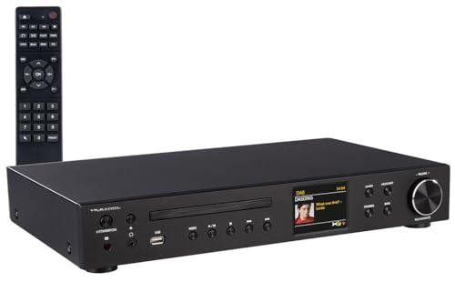 VR-Radio WLAN Radio: WLAN-Internetradio-Receiver, DAB+/UKW, CD, Bluetooth, 200 W, schwarz (DAB+ und Internetradio-Tuner, mit Verstärker)