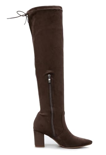 VenusCelia Women's Charlotte OverKnee Stretchy Boot2