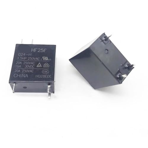 Relais HF25F-024-H DC24V résistant pour réparer et sécuriser une carte 20A