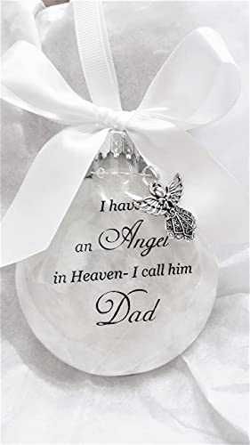 Father Memorial Christmas Ornament Sympathy Gift Angel In Heaven I Call Him Dad #TOP2