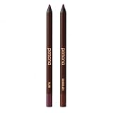 PERSONA 24HR Plum & Chocolate Waterproof Eyeliner Pencils | Creamy, Smudgeable Pencil for Lash Line & Waterline | All-Day to All-Night Wear | Vegan, Cruelty-Free, Paraben-Free | Made in USA