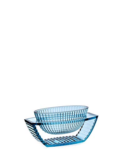 Kartell U Shine Centrotavola, PMMA Trasparente o colorato in Massa, Blu