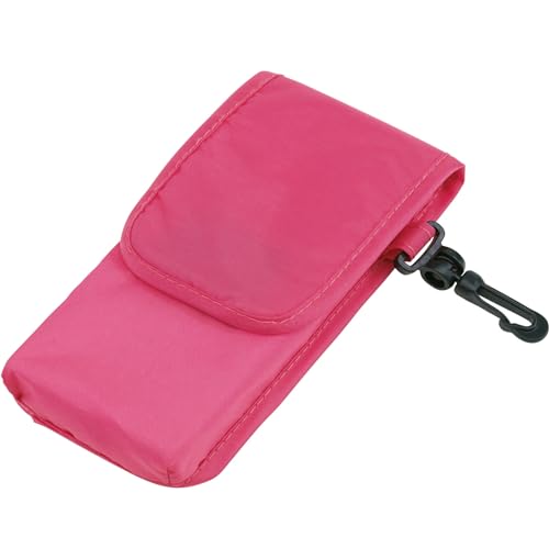 noTrash2003 Bolsa de la compra de poliéster 190T resistente, plegable en su propio bolsillo con mosquetón, asa larga, aprox. 38 x 42 cm, rosa, moderno