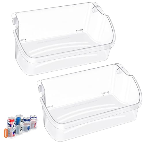 Image of Upgraded LFSS2312TF0 LFSS2312TP0 LFSS2312TE0 FFSS2315TS0 FFSS2315TE0 Door Bin Shelf Compatible with Frigidaire Gallery Door Shelf Replacement 240324502 Frigidaire Refrigerator Door Shelf (2-PACK)