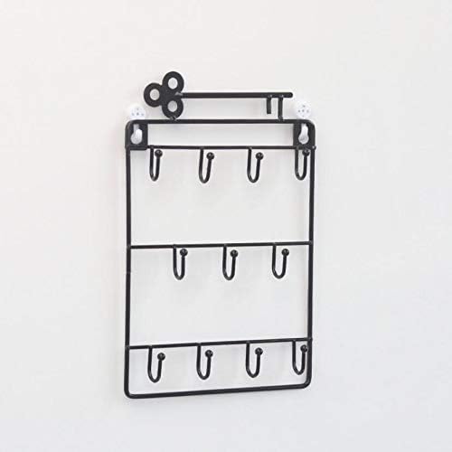 Simple Creative Keys Holder Wall Key Hanger Rack Earring Necklace Storage Hooks Shelf Home Decorative
