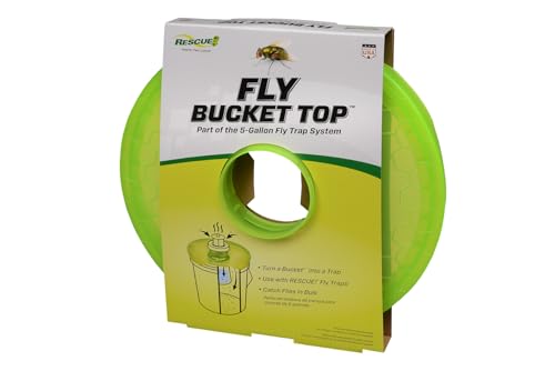 RESCUE! Fly Bucket Top for 5-Gallon Buckets - Turn a Bucket into a Fly Trap