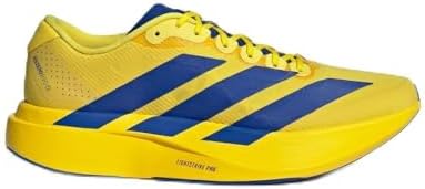 adidas Tênis masculino Adizero Evo Sl Woven M, Amarelo/azul royal
