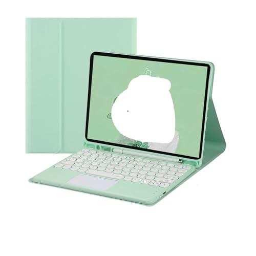 Teclado QWERTY táctil con teclas redondas para iPad Air de 11 y 10.9 pulgadas YSJX
