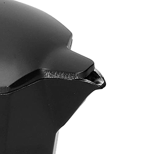 Cafetera de aluminio que no quema con mango ergonómico y diseño negro de 150ml 7