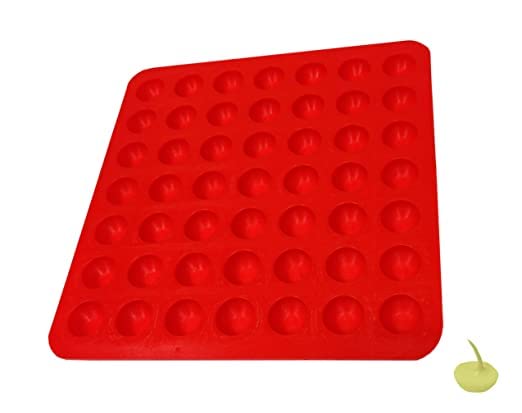 Radiance Store Ghee Diya Making Mould (Silicon) 49 Cavities, 2-2.5 gm Each Diya, Candle