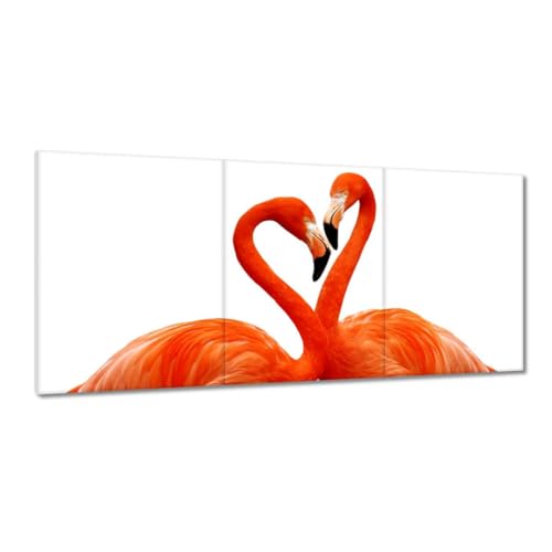Tableau flamants roses 210 x 100 cm pour habiller un grand mur