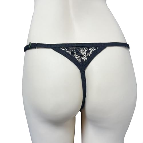 Mens Sexy Lace Thong - Adjustable Stretch Low Waistband Rise T-back Comfortable Thong Underwear3