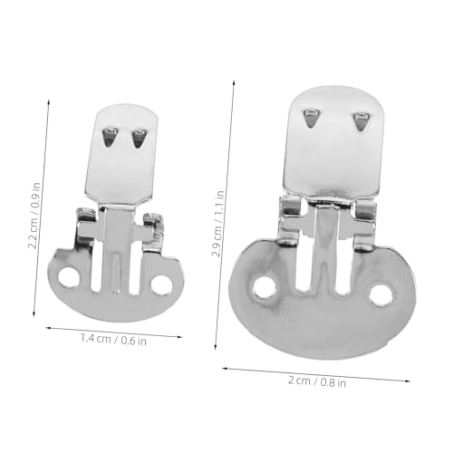 40pcs Blank Shoe Clip: Flat Clamps Iron Industrial High Heel Bow Fixing Buckle Supplies For DIY Crafts Flower Decoration Project2