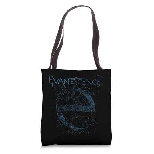Bolso tipo tote azul con logo desgastado Evanescence